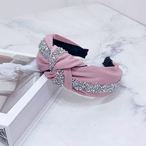 ZIBUYU® Hairbands for Women Girl, Wide Headbands Knotted Headband for Women and Girls, Fashion Headbands, Hair Accessories for Daily (Pink) ZIBUYU® Hairbands for Women Girl, Wide Headbands Knotted Headband for Women and Girls, Fashion Headbands, Hair Accessories for Daily (Pink)